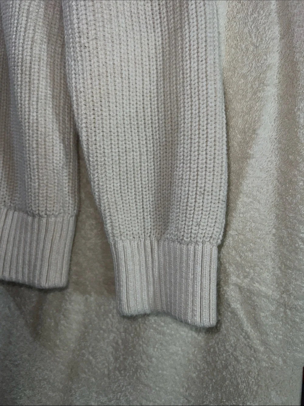 Children’s Place Kids Cream Zip-Neck Knit Sweater